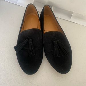 J Crew Black Loafers